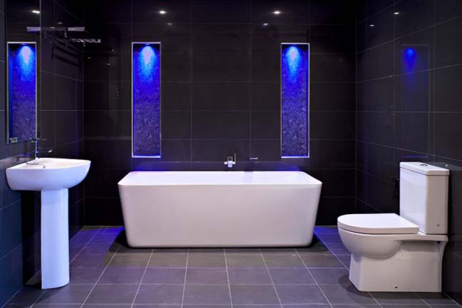 to diem phong tam dep voi den led 13 Thiết kế và tô điểm cho phòng tắm đẹp với hệ thống đèn LED