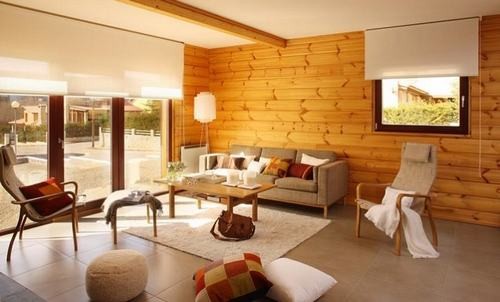20161103155653 phong khach 5 Thiết kế không gian phòng khách ấm áp hơn với tường ốp gỗ
