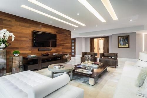 20161103155653 phong khach 8 Thiết kế không gian phòng khách ấm áp hơn với tường ốp gỗ