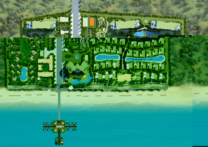 Masterplan Tổng quan và quy mô khu du lịch biển Blue Sapphire Resort