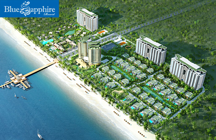 PCBlueResort Tổng quan và quy mô khu du lịch biển Blue Sapphire Resort