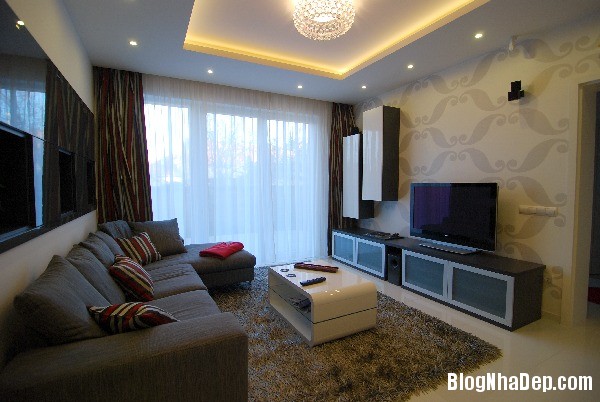 Mau Thiet Ke Nha Dep Moder Apartment 0393 Mẫu thiết kế nhà thân thiện với diện tích 130m2