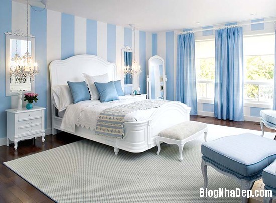 227 Mẫu phòng ngủ dịu mát với sắc xanh