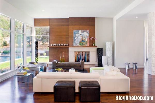 Bright Living Room 600x400  Blanco House   Không gian sống tuyệt vời cho bất cứ ai