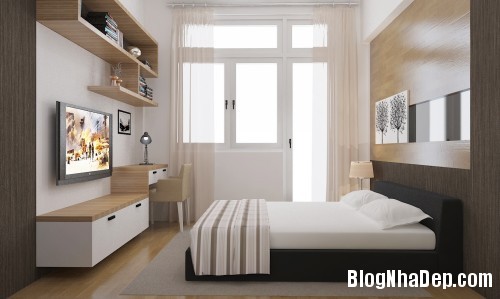 phong ngu dep 1 1 Thiết kế phòng ngủ đơn giản và cá tính
