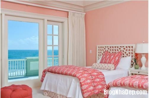 phong ngu mau hong 6 Nhẹ nhàng quyến rũ với gam màu hồng tô điểm phòng ngủ