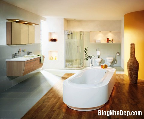 Phong tm thit k kiu Bc Au Phong cách thiết kế phòng tắm mang hơi thở Bắc Âu