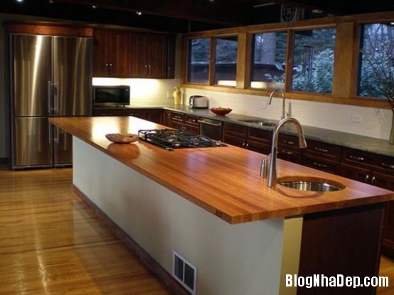 file 0232 Thiết kế không gian bếp ấm áp với nội thất gỗ