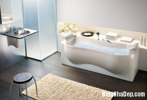 organic shaped bathtub 665x454 500x3411 Mê mẩn với những thiết kế phòng tắm đẹp như ở spa