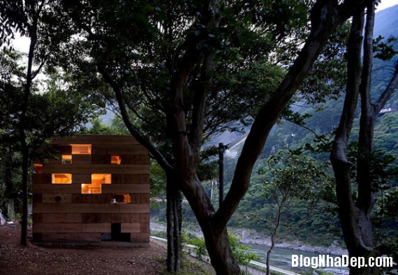 kientrucnhadep nha go 08 Cùng ngắm mẫu nhà gỗ “Final Wooden House” của kiến trúc sư Sou Fujimoto