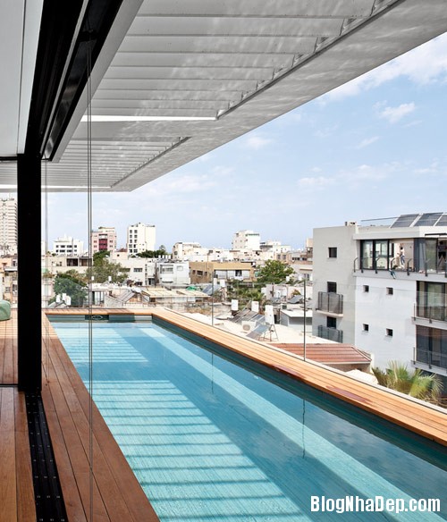 nha pho cao tang dep nhu resort 7 Ngắm ngôi nhà phố hiện đại sáu tầng ở Tel Aviv