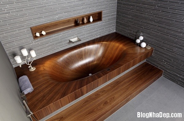 bfb1c88b6df4cfbf8ac693d059d35e21 Bồn tắm gỗ sành điệu cho nhà tắm