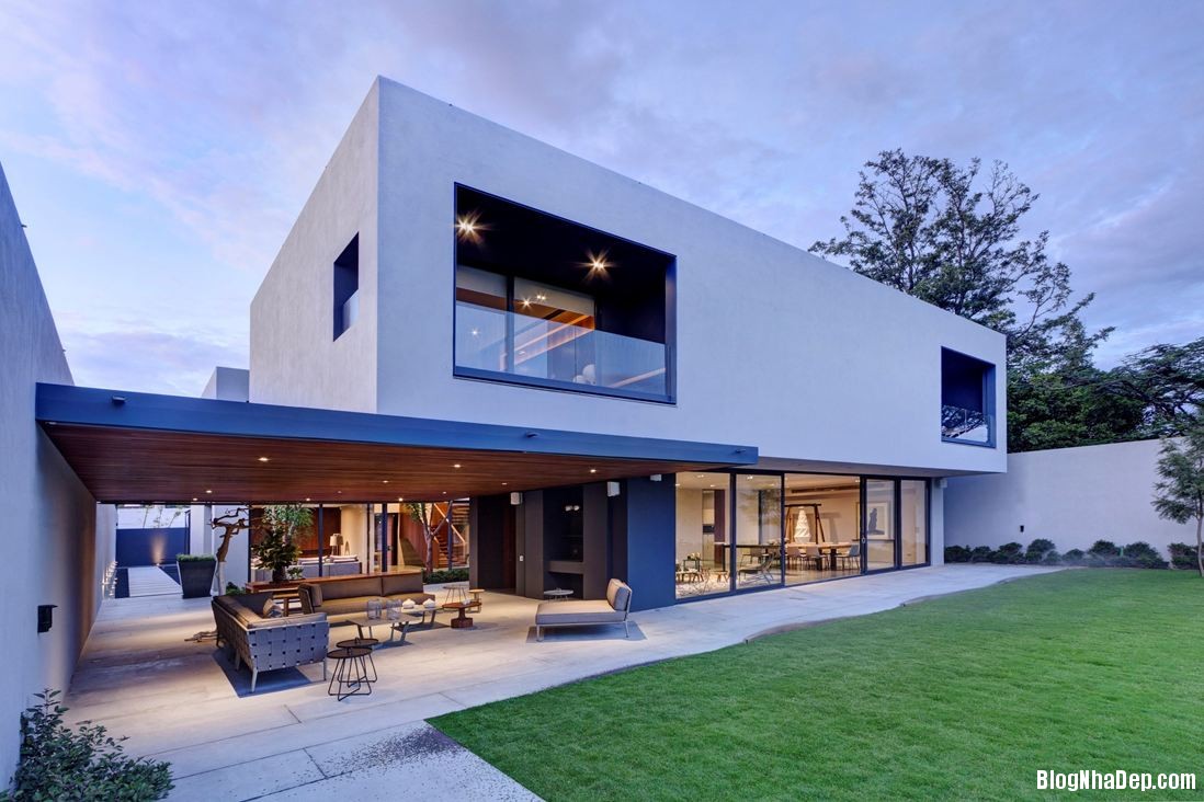 modern concrete home Biệt thự với kiểu dáng đẹp, đơn giản và tinh tế