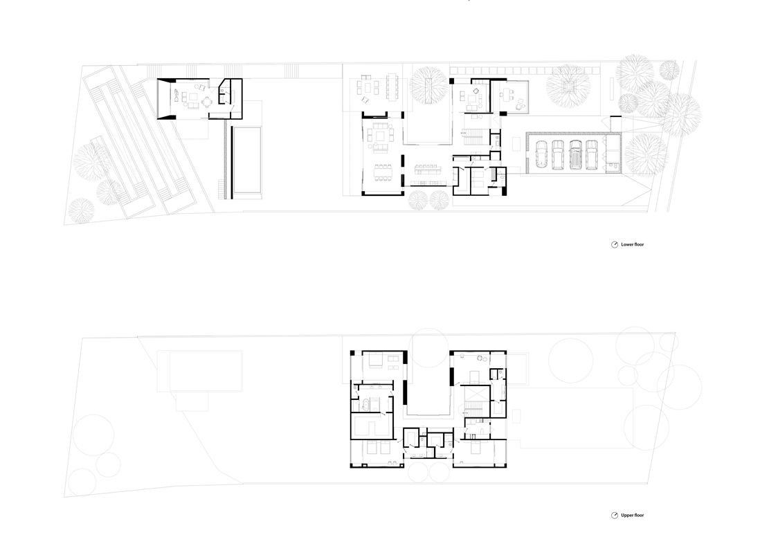 modern home floorplan1 Biệt thự với kiểu dáng đẹp, đơn giản và tinh tế