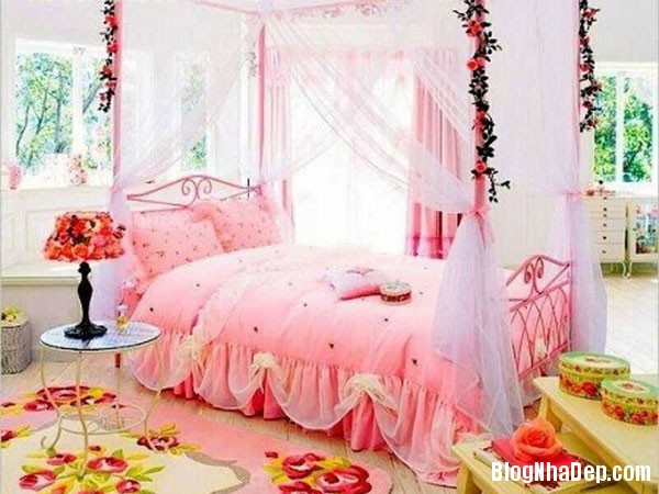 f4944820dd44debb30e3e10e6fa58676 Phòng ngủ nhẹ nhàng, lãng mạn với gam màu hồng