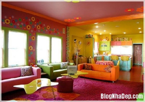 2be8f574794cd7bd4cdc76331d4b8f9b Những căn phòng khách rực rỡ, năng động với decor đầy sắc màu