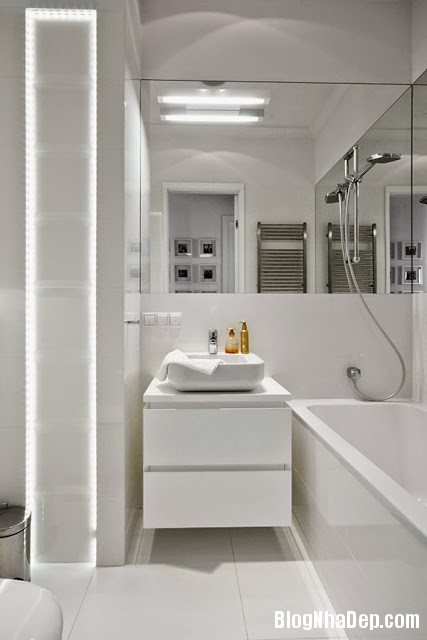 Bathroom Elements20 Căn hộ penthuose sang trọng với gam màu trắng