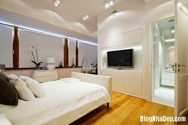 Bedroom13 Căn hộ penthuose sang trọng với gam màu trắng