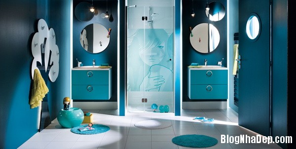 993e49dc45d753a9efeffb1b4247bab2 Phòng tắm màu xanh mát dịu và thanh bình