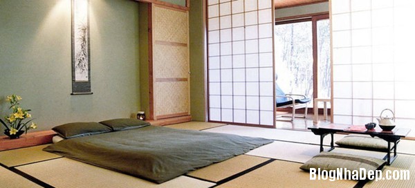 phong ngu11 Thiết kế phòng ngủ yên bình theo phong cách Nhật Bản