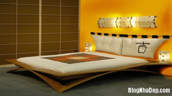 phong ngu9 Thiết kế phòng ngủ yên bình theo phong cách Nhật Bản