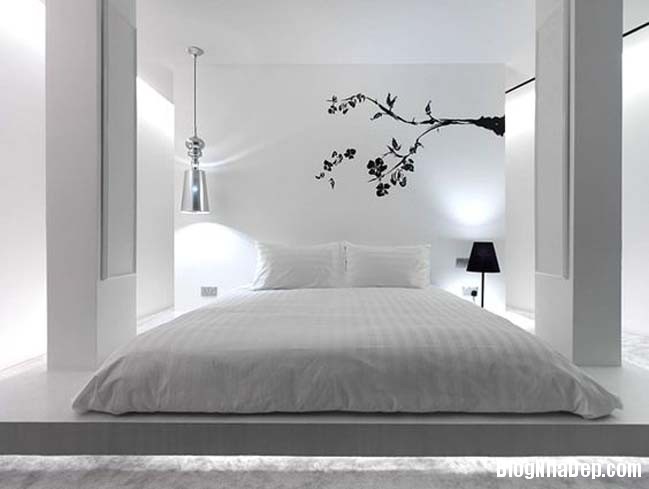 20 mau phong ngu dep voi tong mau trang 12 Những thiết kế phòng ngủ đẹp ấn tượng với gam màu trắng