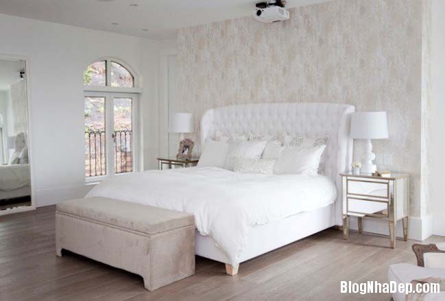 20 mau phong ngu dep voi tong mau trang 5 Những thiết kế phòng ngủ đẹp ấn tượng với gam màu trắng