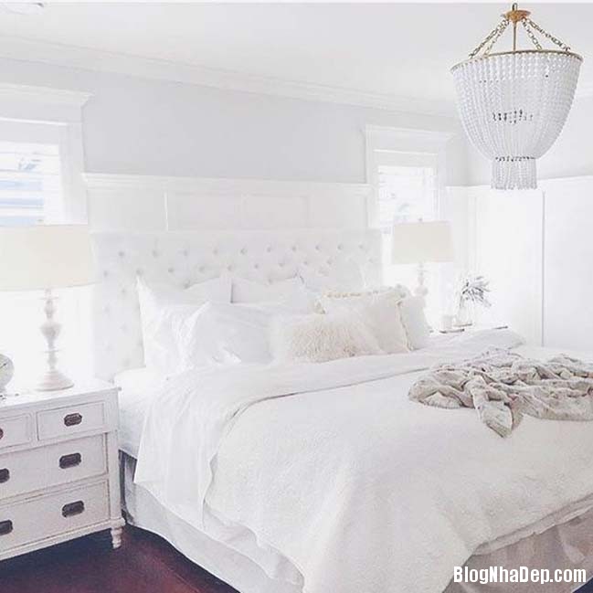 20 mau phong ngu dep voi tong mau trang 7 Những thiết kế phòng ngủ đẹp ấn tượng với gam màu trắng