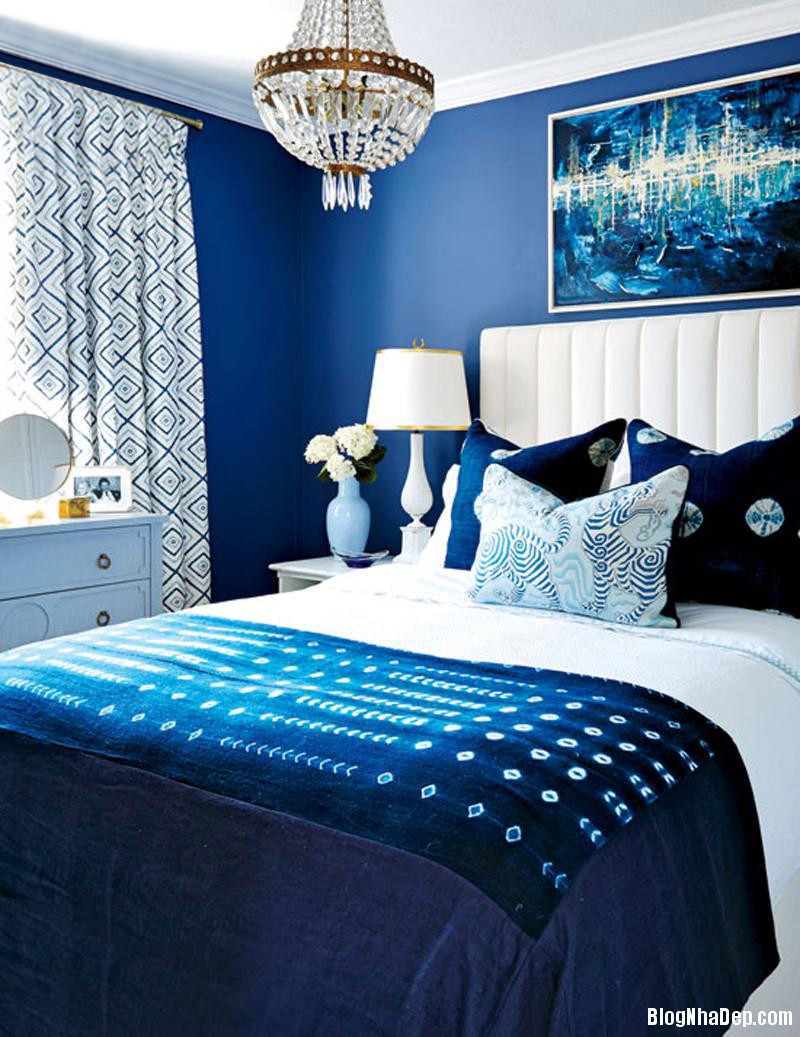 20141110084911033 Phòng ngủ đẹp mê mẩn với gam màu xanh