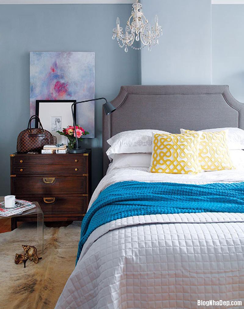 20141110084949690 Phòng ngủ đẹp mê mẩn với gam màu xanh