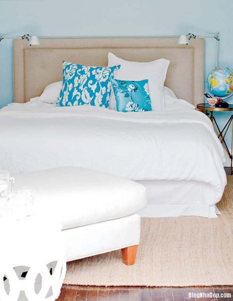 20141110085024572 Phòng ngủ đẹp mê mẩn với gam màu xanh