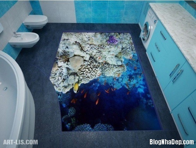 20150115031609942 Ấn tượng với phòng tắm sử dụng sàn 3D “siêu ảo”
