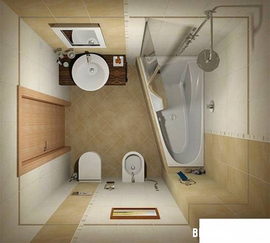 075259 4 large Những cách bố trí thông minh cho phòng tắm nhỏ