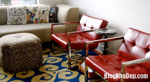 ghe so pha trang tri phong khach 8 Bố trí sofa đỏ đẹp mắt cho phòng khách