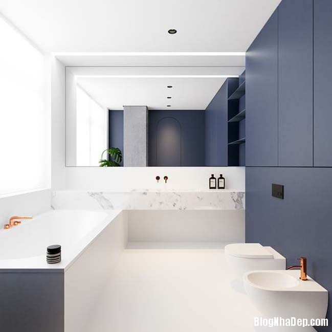 020602 7 large Mẫu thiết kế phòng tắm đẹp hoàn hảo với 2 tông màu xanh dương và trắng