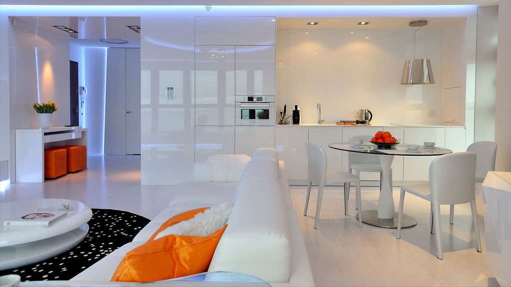 Luscious Interior Thiết kế nội thất căn hộ đầy cá tính với gam trắng