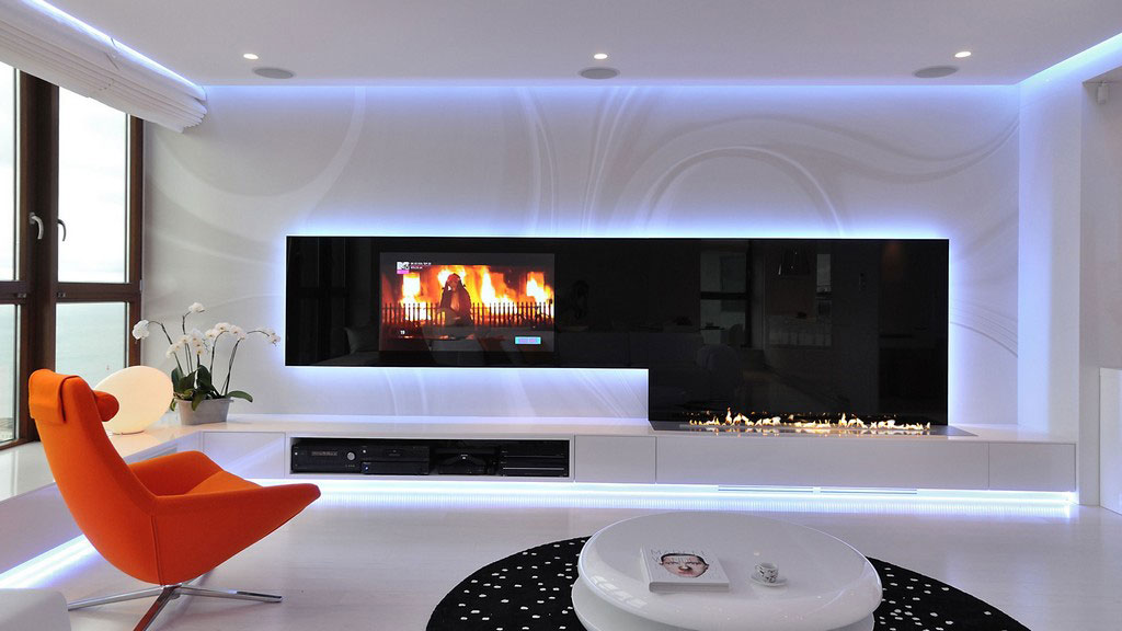 Modern and Luscious Thiết kế nội thất căn hộ đầy cá tính với gam trắng