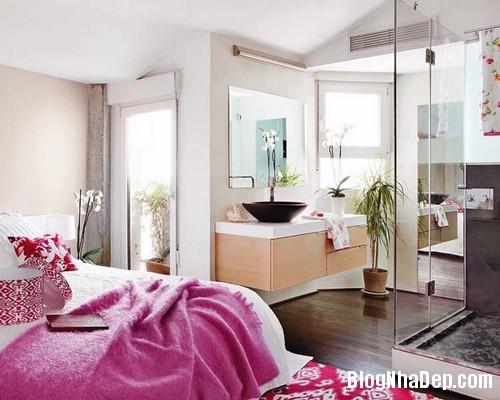 modern apartment freshome092 216640 1368190283 500x0 Mẫu thiết kế căn hộ tươi sáng với màu hồng