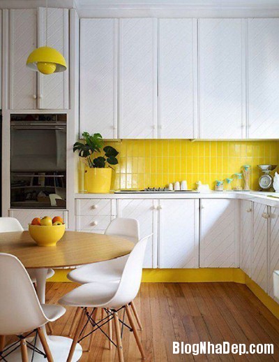20150908164506 image013 Phòng bếp đẹp hút mắt với gam màu vàng chanh