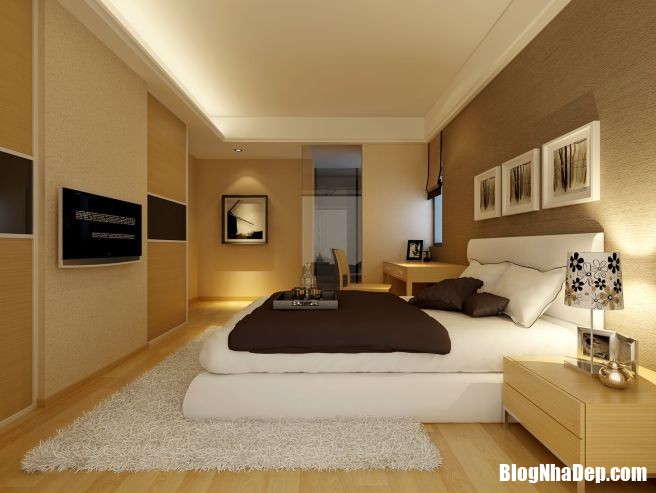 cac mau phong ngu chung cu dep sang trong 9 Những thiết kế phòng ngủ chung cư vô cùng sang trọng và quyến rũ