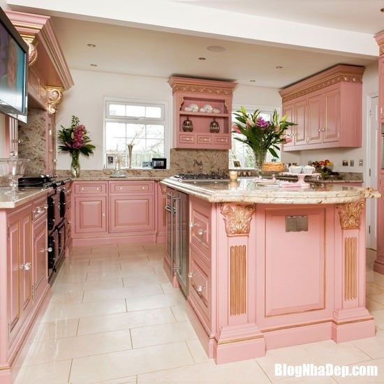news.51011.10 Những căn bếp màu hồng siêu quyến rũ khiến chị em không thể không mê