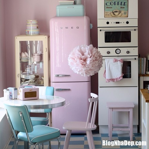news.51011.2 Những căn bếp màu hồng siêu quyến rũ khiến chị em không thể không mê