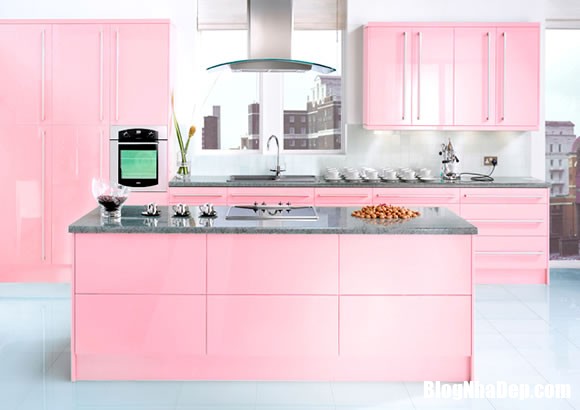 news.51011.6 Những căn bếp màu hồng siêu quyến rũ khiến chị em không thể không mê