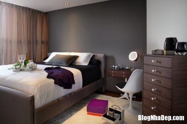 9e79c860518fad8503d926831b8f73a5 Trang trí phòng ngủ cực ấn tượng với bức tường màu đen