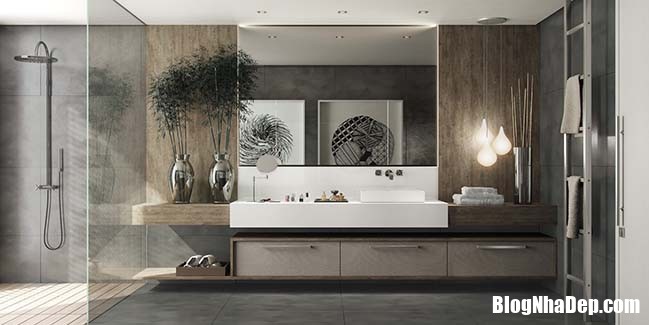 thiet ke phong tam dep hien dai 10 Những thiết kế phòng tắm theo phong cách hiện đại siêu xinh