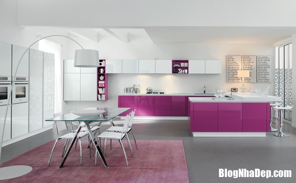 10 Những căn bếp màu tím đẹp sang mà không hề sến sẩm