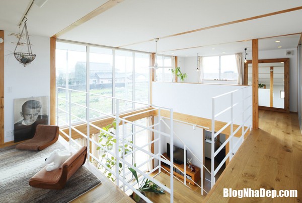 nha dep14 Ngôi nhà đẹp với kiểu thiết kế siêu đơn giản tại Nhật Bản