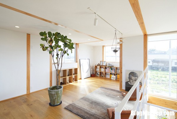 nha dep15 Ngôi nhà đẹp với kiểu thiết kế siêu đơn giản tại Nhật Bản