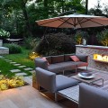Modern Patio Furniture Modern Landscape Design Outdoor Fireplace